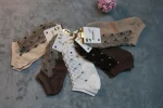 پک ۱۰ عددی جوراب مچی توری مجلسی زنانه با طرح هندسی