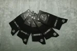 جوراب مردانه ساق‌دار نخ پنبه CORAPME مشکی ساده پک ۵ جفتی با طرح مینیمال