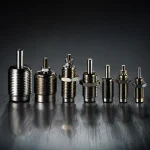 جک پنوماتیک مینیاتوری پیچی دستگاه جوراب‌بافی (سیلندر قلمی رزوه‌دار یک‌طرفه)
